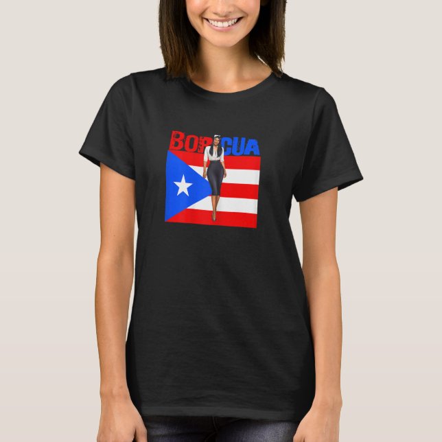 Womens Boricua Roots Puerto Rico Pride PR Souvenir T Shirt (Framsida)