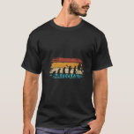 Womens Bouldering Evolution Retro Mountain Climbin T Shirt<br><div class="desc">Womens Bouldering Evolution Retro Mountain Climbing Evolution V Neck</div>