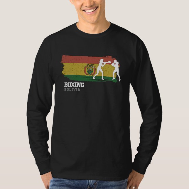 Womens Boxing Bolivia Combat Sports Fighter Boxing T Shirt (Framsida)