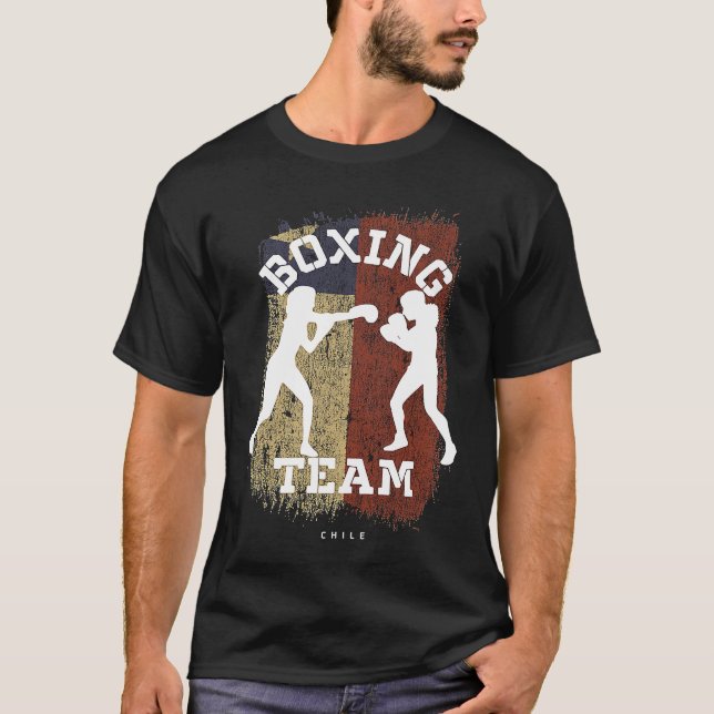 Womens Boxing Chile Combat Sports Fighter Boxing T Shirt (Framsida)