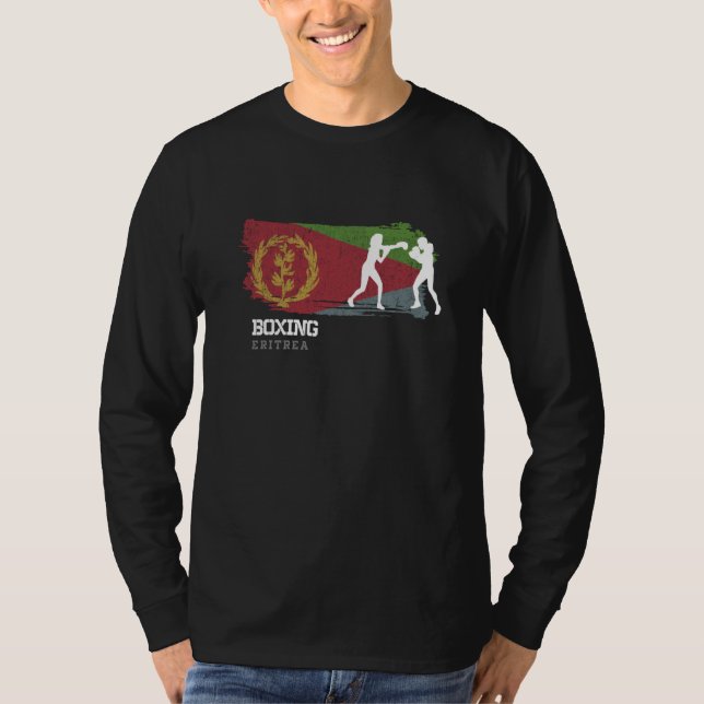 Womens Boxing Eritrea Combat Sports Fighter Boxing T Shirt (Framsida)