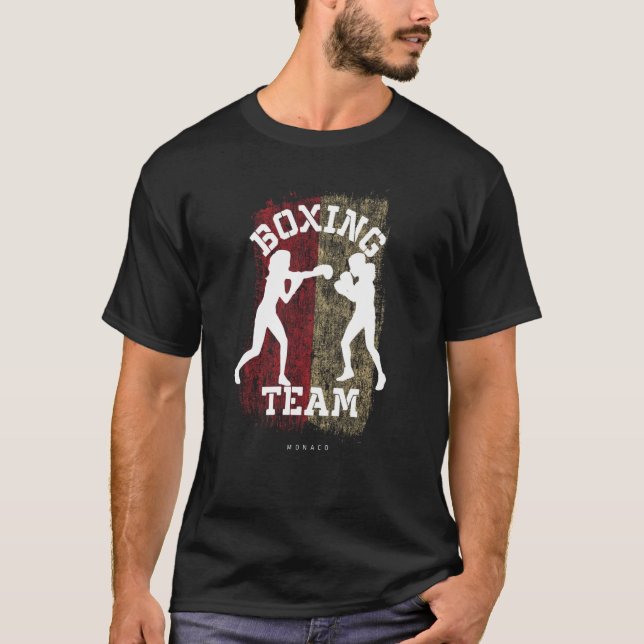 Womens Boxing Monaco Combat Sports Fighter Boxing T Shirt (Framsida)
