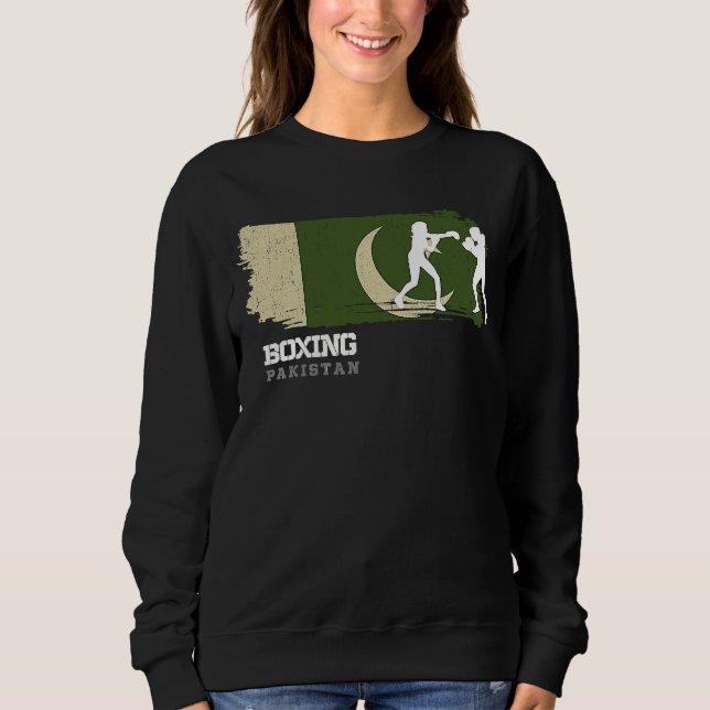 Womens Boxing Pakistan Combat Sports Fighter Boxin T Shirt (Framsida)
