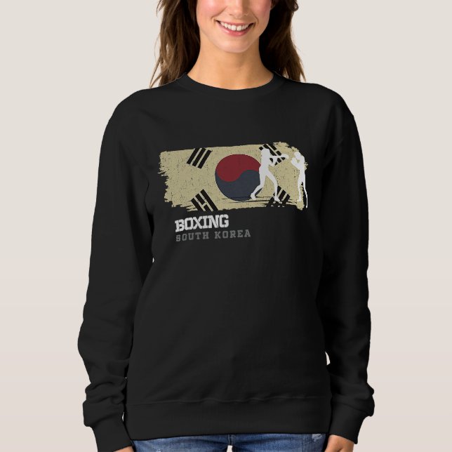 Womens Boxing South Korea Combat Sports Fighter Bo T Shirt (Framsida)