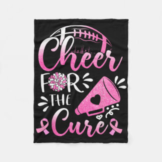 Womens Breast Cancer Awareness Cheer For The Cure  Fleecefilt