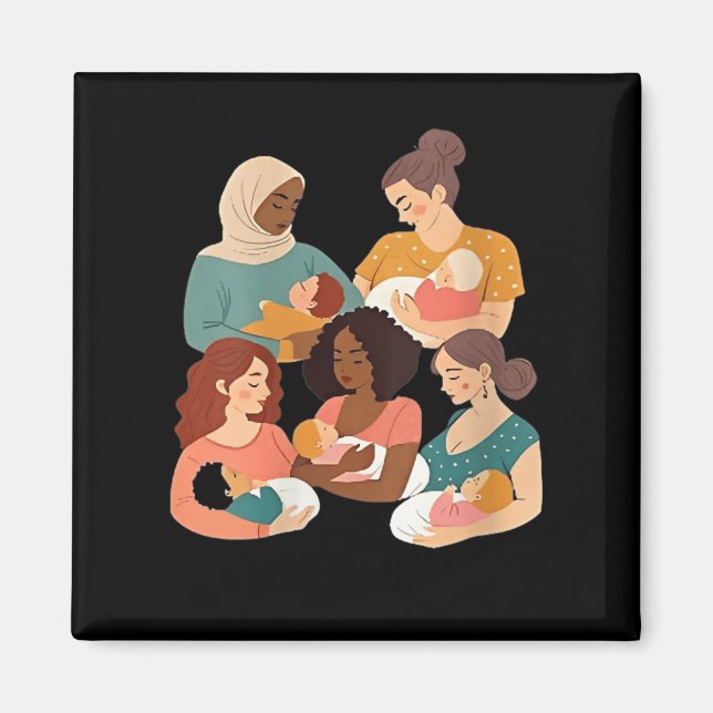 Womens Breastfeeding Lactation Consultant Birth Wo Magnet (Framsidan)