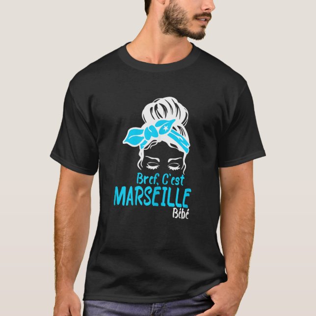 Womens Bref C'est Marseille Bébé Marseillais Suppo T Shirt (Framsida)
