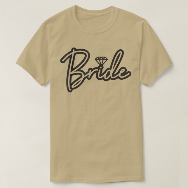 Womens Bride 2022 Möhippa Bröllop Matching Groom L T Shirt (Design framsida)