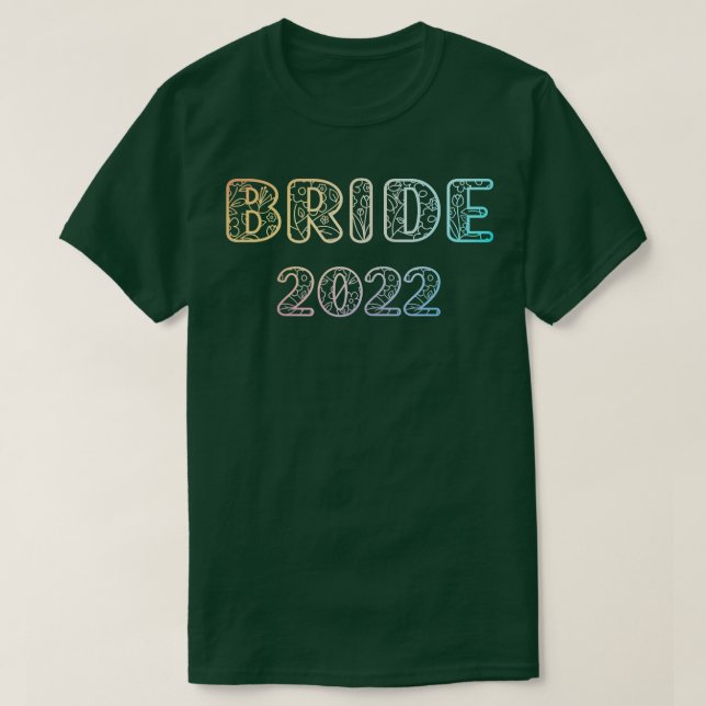 Womens Bride 2022 och Groom Tees Bröllop Anni T Shirt (Design framsida)