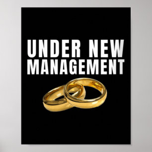 Womens Bride Bröllop Ringar under New Managem Poster