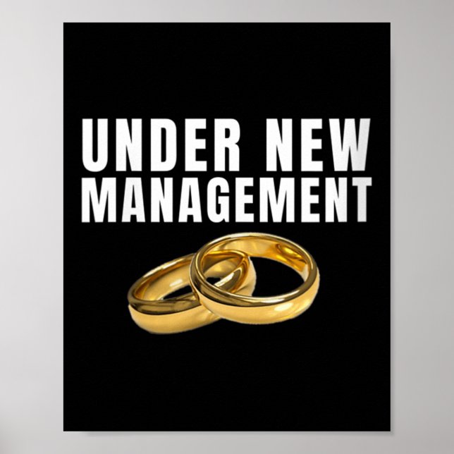 Womens Bride Bröllop Ringar under New Managem Poster (Framsidan)