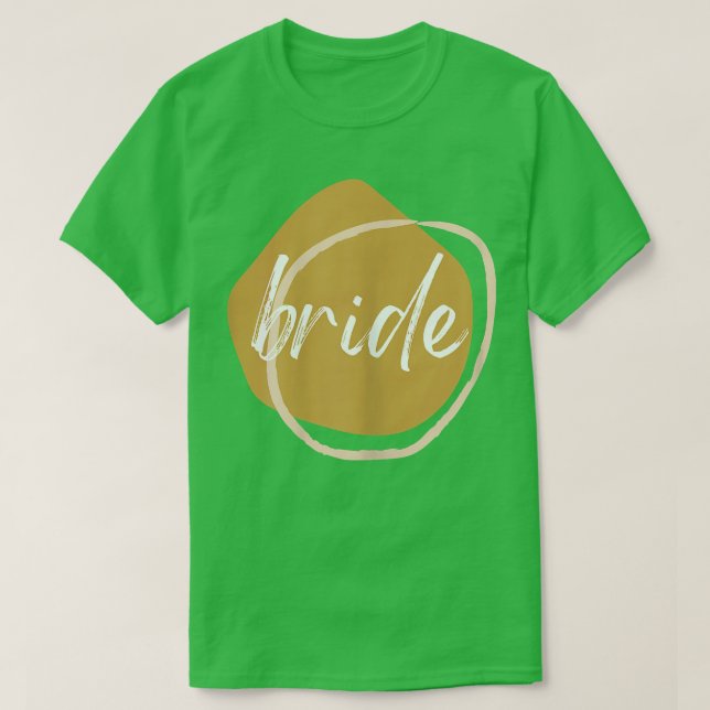 Womens BRIDE Matching TEAM BRIDE för bröllop T Shirt (Design framsida)