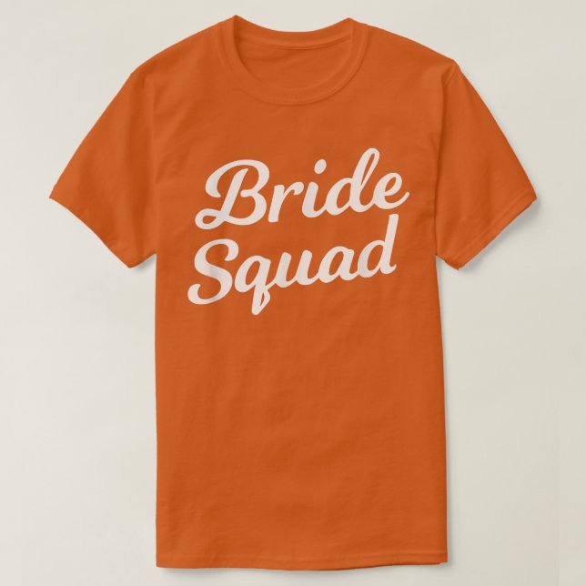 Women's Bride Squad Bachelorette, Bridal Shower T  Shirt (Design framsida)
