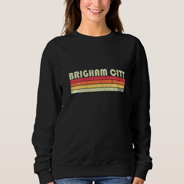 Womens Brigham City ut Utah Funny City Roots T Shirt (Framsida)