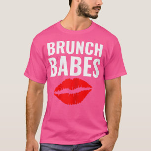Womens Brunch BabesFunny Söndag Brunch Outfit Brun T Shirt