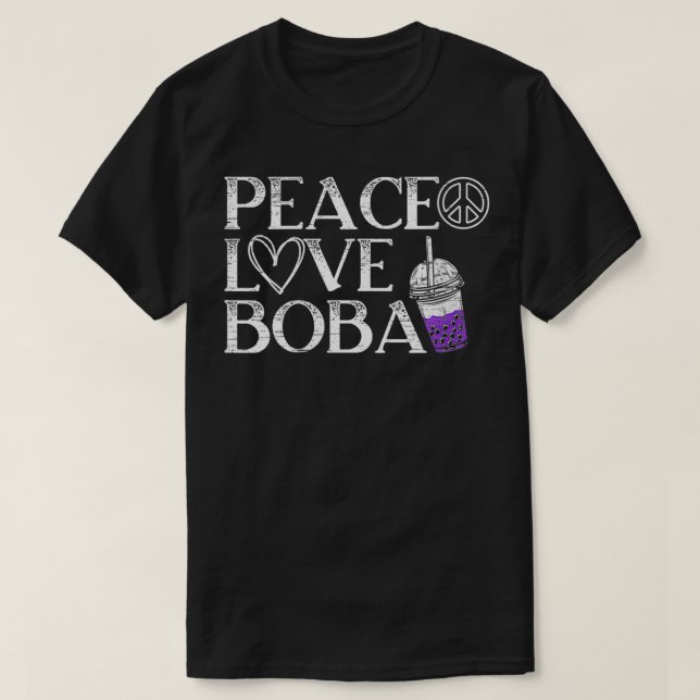 Womens Bubble Tea Boba Tea Costume VNeck T Shirt (Design framsida)