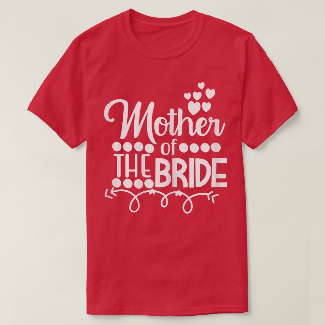 Womens Budens mamma Dotter Bröllop eller Bac T Shirt (Design framsida)