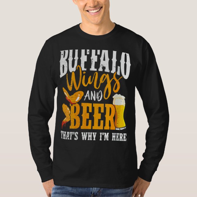 Womens Buffalo Vingar Fried Chicken Hett Vinge Sau T Shirt (Framsida)