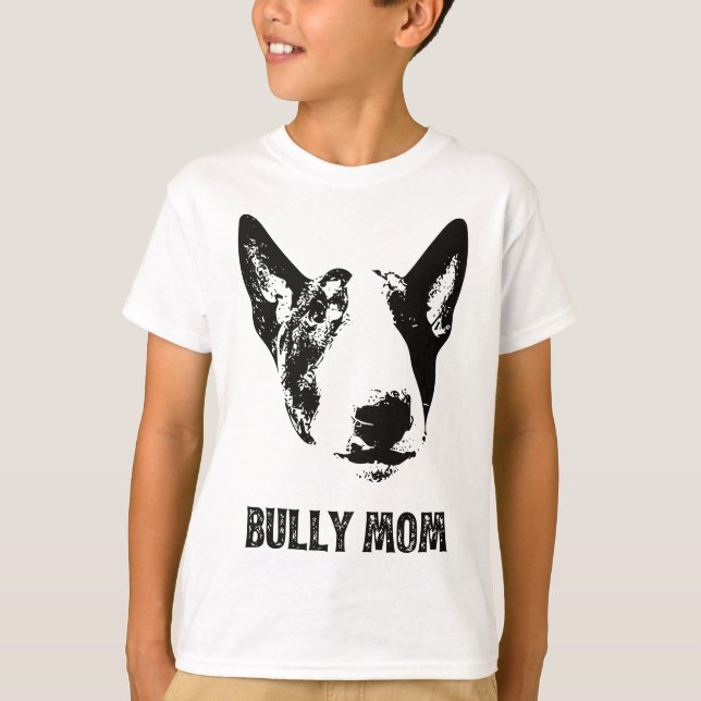 Womens Bully Mamma - English Bull Terrier Mamma T Shirt (Framsida)