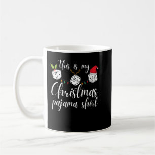 Womens Bunco jul Pajama Dice Game Natt Kaffemugg