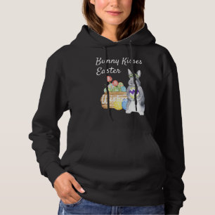 Womens Bunny Kisses Påsk Önskemål T Shirt