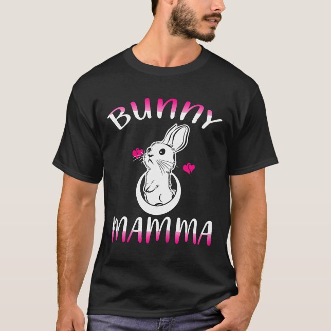 Womens Bunny mamma Djur älskare Pet Owner Gifts R T Shirt (Framsida)