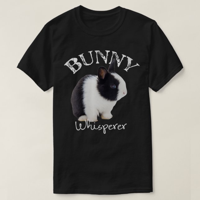 Womens Bunny Whisperer Funny Pet Rabbit Gift I Lov T Shirt (Design framsida)
