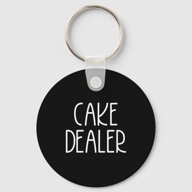 Womens Cake Er - Funny Foodie Feast Baker Quote V- Nyckelring (Framsida)