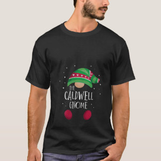 Womens Caldwell Gnome Family Matching Christmas Pa T Shirt