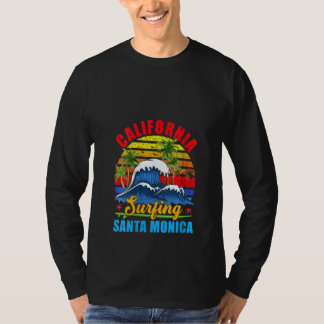 Womens California Beach Summer Vacation Surfing Vi T Shirt