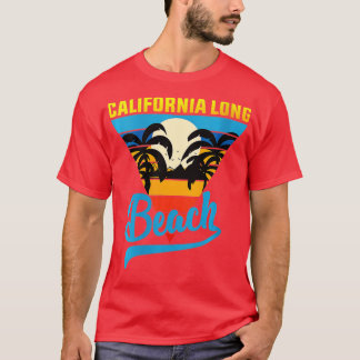 Womens California Long Beach Sand Surfa and Summer T Shirt