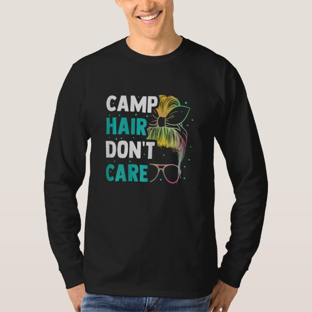 Womens Camping Outfit  Camper Camp T Shirt (Framsida)
