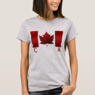 Women's Canada Flagga Shirt Canada Souvenir Shirt Tröja