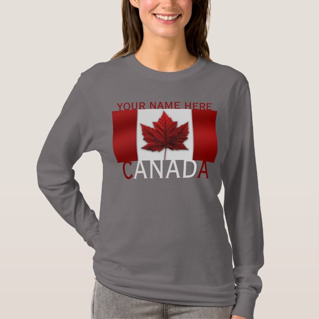 Women's Canada Shirt Anpassningsbar Canada Plus St T-shirt (Framsida)