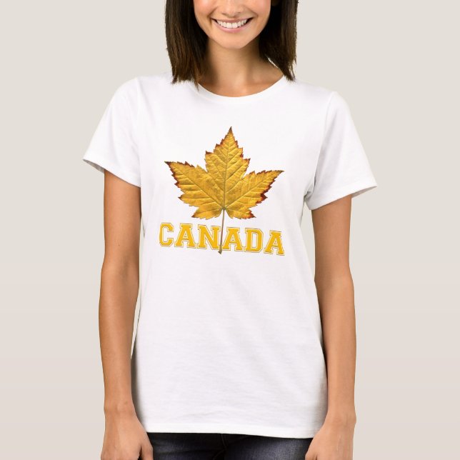 Women's Canada Shirt Jersey Canada Souvenir Shirts T Shirt (Framsida)
