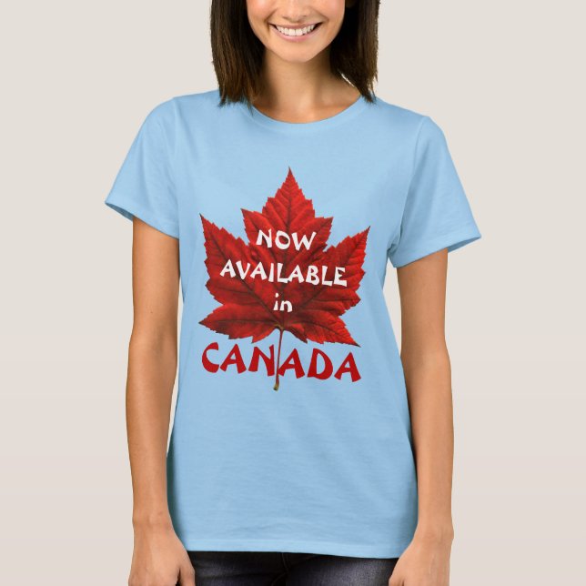Womens Canada T-Shirt Funny Canada Ringer T-shirt (Framsida)