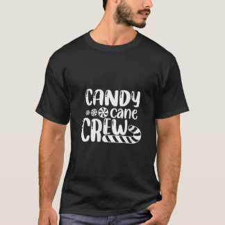 Womens Candy Cane Crew Christmas Xmas Love Candy B T Shirt