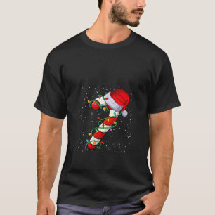 Womens Candy cane Crew jultomten 2022 Kids B T Shirt