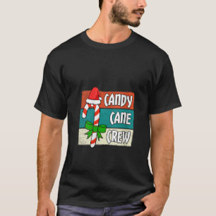 Womens Candy cane Crew jultomten 2022 Kids B T Shirt