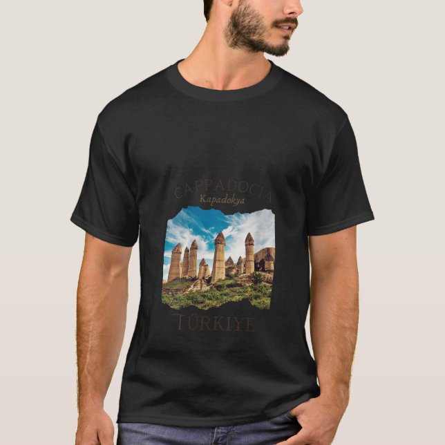 Womens Cappadocia Kapadokya Turkey Kärlek Valley S T Shirt (Framsida)