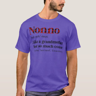 Womens Caro red Nonno som en mormor men så Mu T Shirt