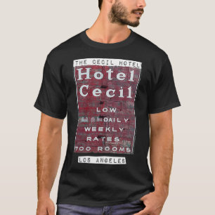 Womens Cecil Hotel Los Angeles Hotel Cecil Sign VN T Shirt