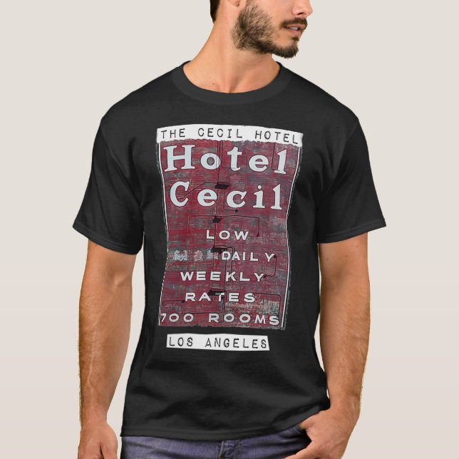 Womens Cecil Hotel Los Angeles Hotel Cecil Sign VN T Shirt (Framsida)