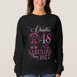 Womens Chapter 48 Fabulous Est 1977 48th B-day Que T Shirt