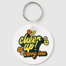 WOMEN'S CHEER UP WORRY LESS KEYCHAIN  NYCKELRING