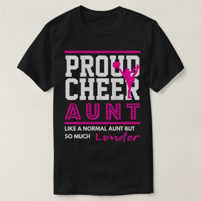 Womens Cheerlead Graphic Proud Cheer Moster T Shirt (Design framsida)
