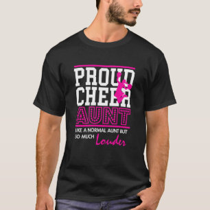 Womens Cheerlead T Shirt Proud Cheer Moster Tee