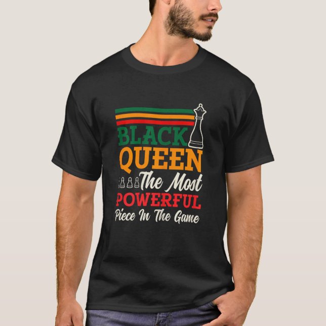 Womens Chess Queen Most Powerful Piece Checkmate C T Shirt (Framsida)