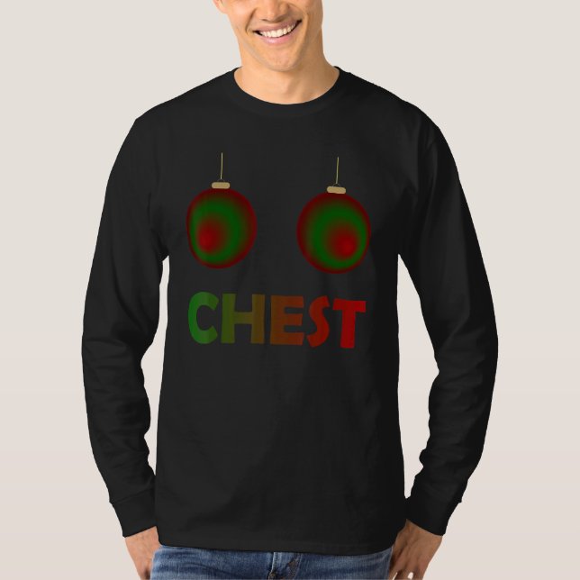 Womens Chest Nuts Chestnuts Christmas Matching Cou T Shirt (Framsida)