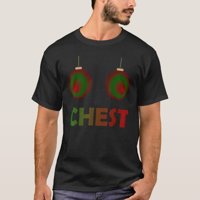 Womens Chest Nuts Chestnuts Christmas Matching Cou T Shirt (Framsida)